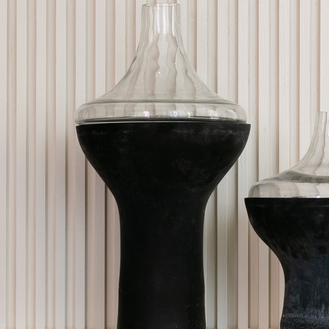 SPINDLE GLASS VASE - TALL