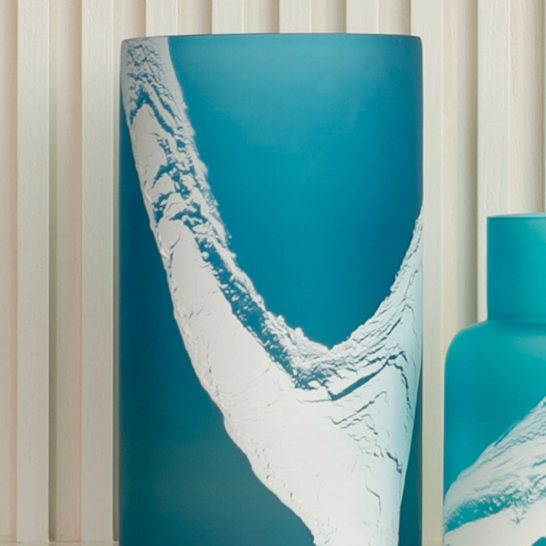 GLACIER GLASS VASE - TALL