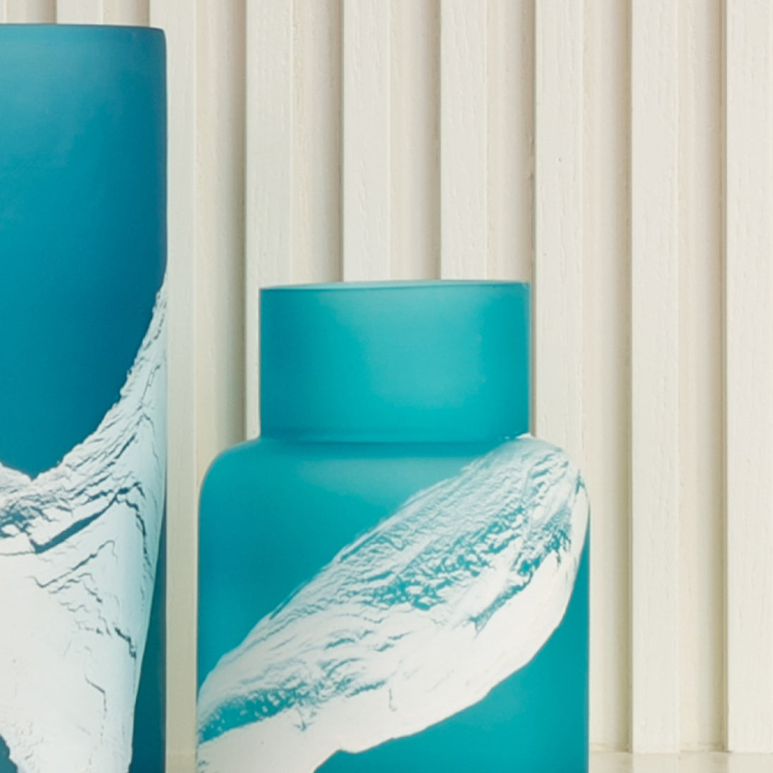 GLACIER GLASS VASE - TALL