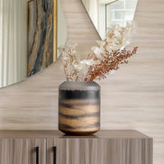 Mirage gradient glass vase with sleek column shape and dark to light colour transition, luxury decorative vase for modern interiors