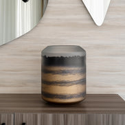 Mirage gradient glass vase with sleek column shape and dark to light colour transition, luxury decorative vase for modern interiors