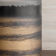 Mirage gradient glass vase with sleek column shape and dark to light colour transition, luxury decorative vase for modern interiors