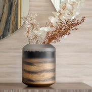 Mirage gradient glass vase with sleek column shape and dark to light colour transition, luxury decorative vase for modern interiors