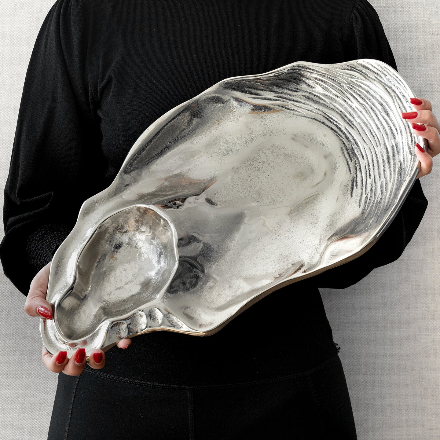 SEASHELL METAL PLATTER