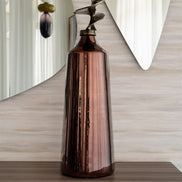 Metal Decorative Sculptural Jar for Modern Living Room Home Decor. 