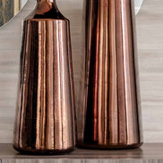 Metal Decorative Sculptural Jar for Modern Living Room Home Decor. 